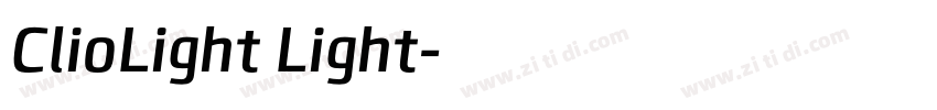 ClioLight Light字体转换